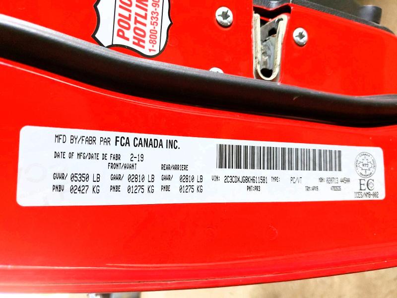 Продажа на аукционе авто 2019 Dodge Charger, vin: 2C3CDXJG8KH611581, номер лота: 55981046