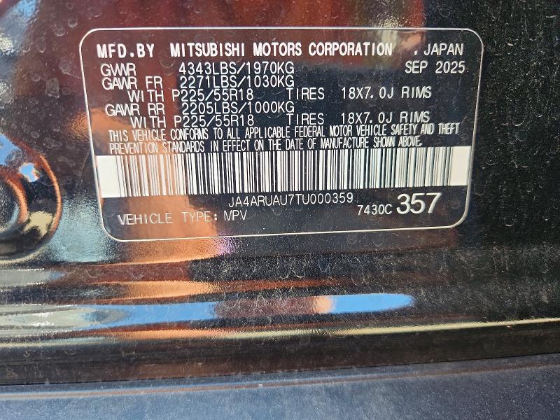 Продаж на аукціоні авто 2026 Mitsubishi Outlander Sport, vin: JA4ARUAU7TU000359, номер лоту: 58285576