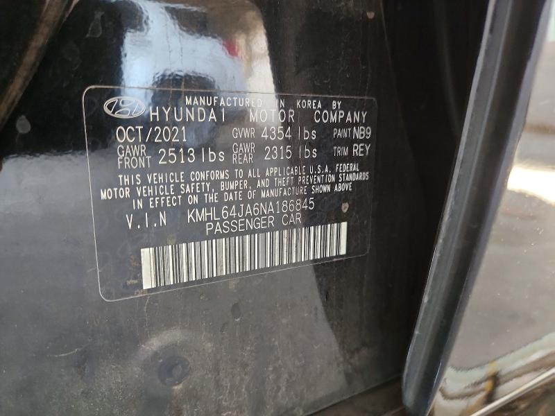 57048926 :رقم المزاد ، KMHL64JA6NA186845 vin ، 2022 Hyundai Sonata مزاد بيع