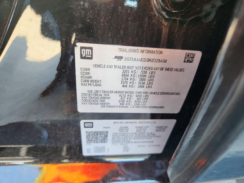 Продажа на аукционе авто 2024 Gmc Sierra, vin: 1GTUUAED3RZ325404, номер лота: 58616636