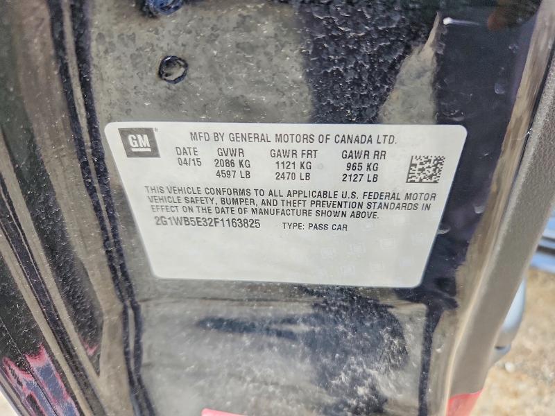 56140816 :رقم المزاد ، 2G1WB5E32F1163825 vin ، 2015 Chevrolet Impala Limited مزاد بيع