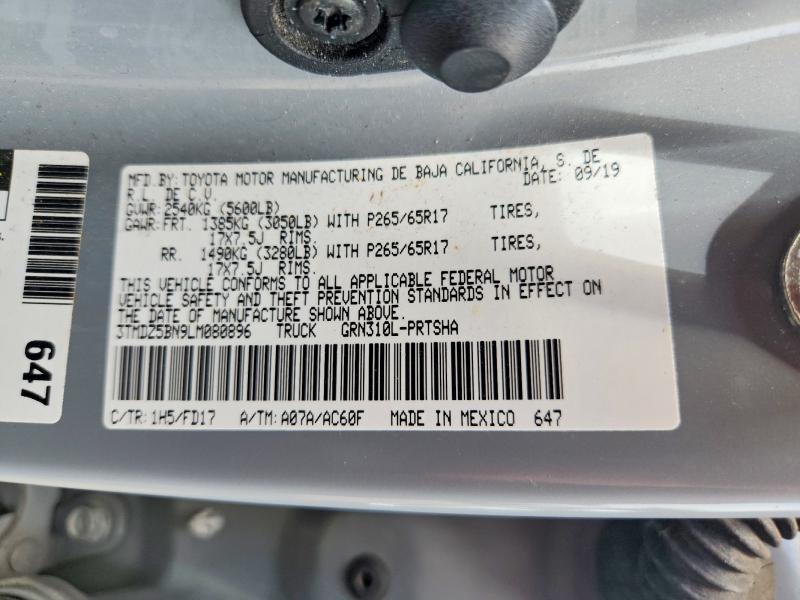 Продажа на аукционе авто 2020 Toyota Tacoma, vin: 3TMDZ5BN9LM080896, номер лота: 58875066