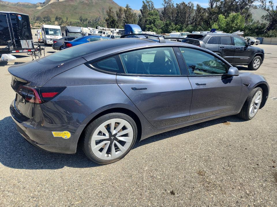 Продажа на аукционе авто 2022 Tesla Model 3, vin: 5YJ3E1EB6NF166515, номер лота: 55187306