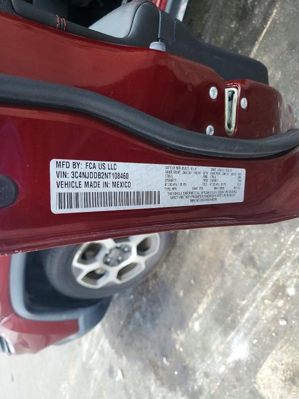 2022 Jeep Compass მანქანა იყიდება აუქციონზე, vin: 3C4NJDDB2NT108460, აუქციონის ნომერი: 58920256
