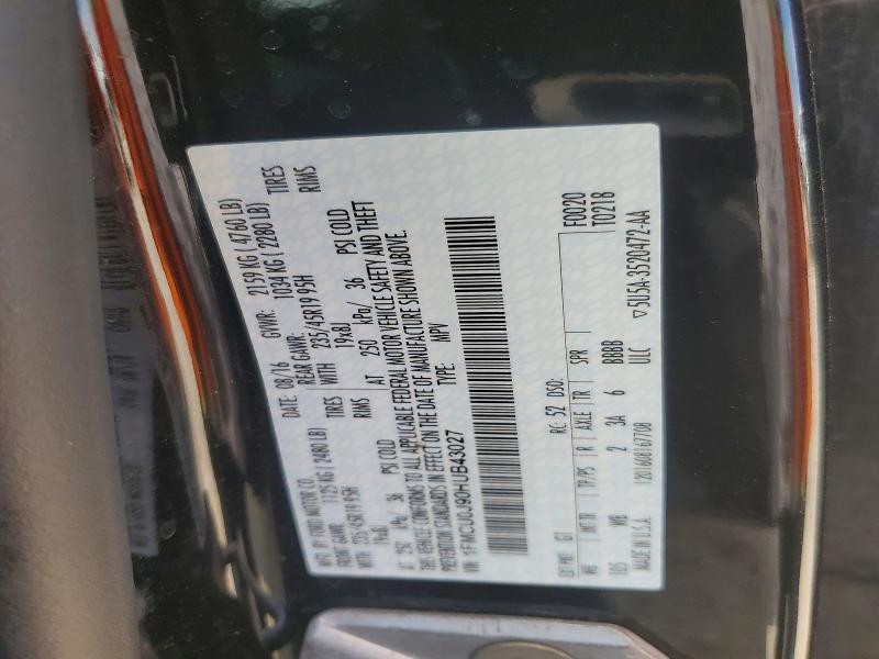 Aukcja sprzedaży 2017 Ford Escape, vin: 1FMCU0J90HUB43027, numer aukcji: 54279986