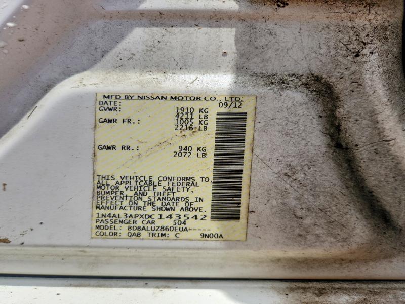 Продаж на аукціоні авто 2013 Nissan Altima, vin: 1N4AL3APXDC143542, номер лоту: 57630586
