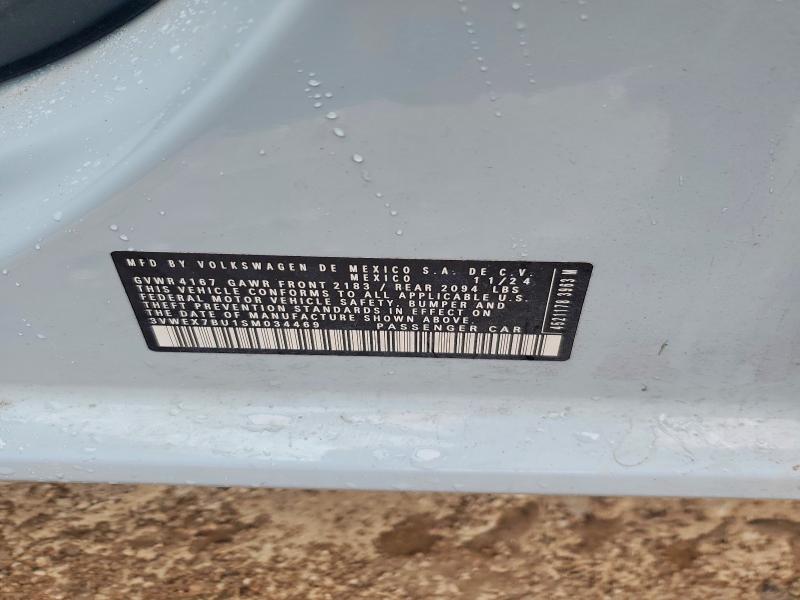 2025 Volkswagen Jetta მანქანა იყიდება აუქციონზე, vin: 3VWEX7BU1SM034469, აუქციონის ნომერი: 58809286