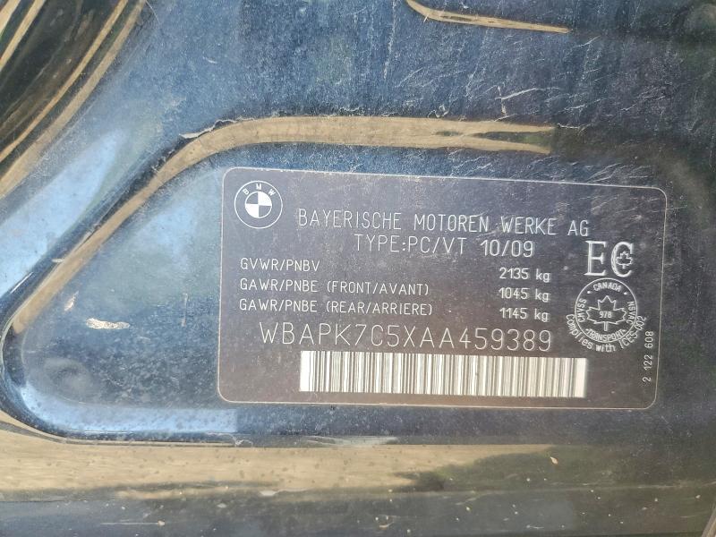 2010 Bmw 328 მანქანა იყიდება აუქციონზე, vin: WBAPK7C5XAA459389, აუქციონის ნომერი: 59007116