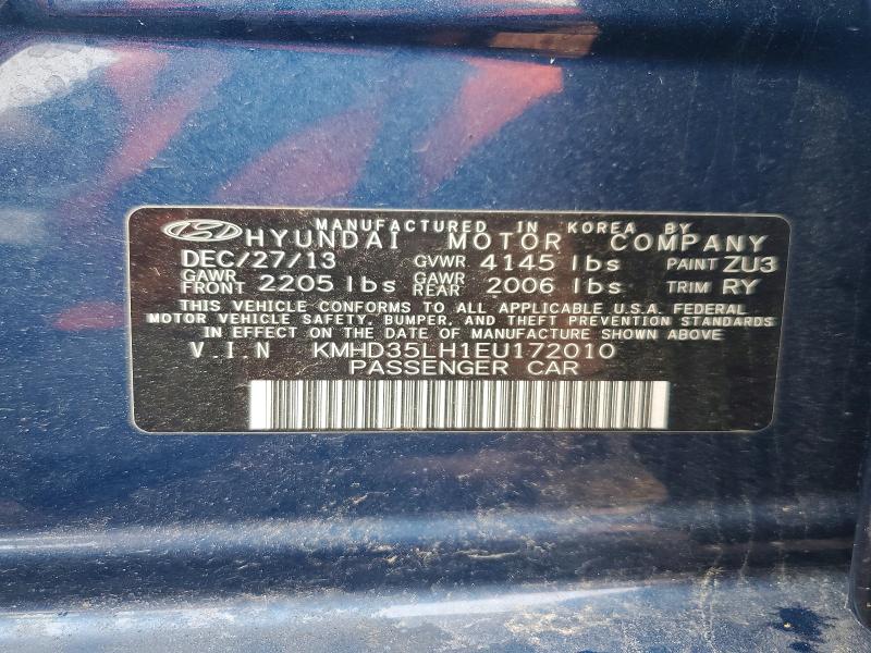 Продаж на аукціоні авто 2014 Hyundai Elantra Gt, vin: KMHD35LH1EU172010, номер лоту: 56672636
