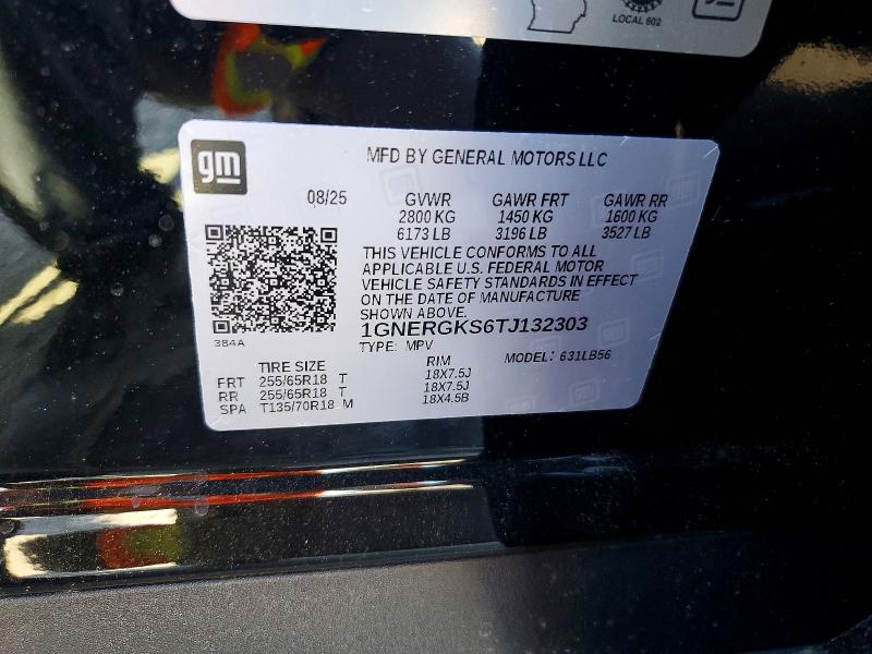 Продаж на аукціоні авто 2026 Chevrolet Traverse, vin: 1GNERGKS6TJ132303, номер лоту: 56466566