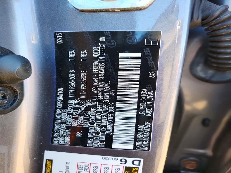 55867636 :رقم المزاد ، JTJBM7FX1F5108159 vin ، 2015 Lexus Gx مزاد بيع