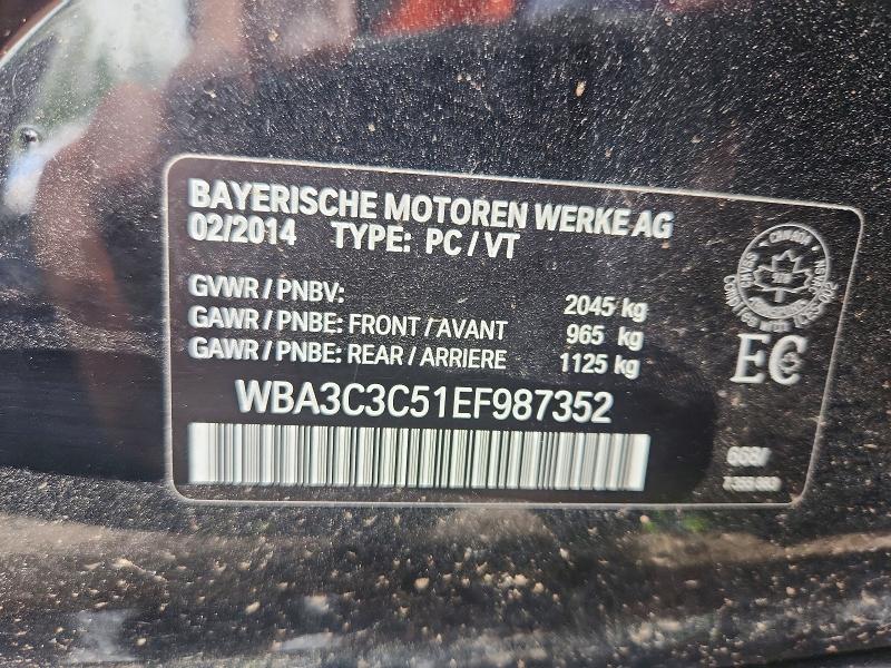 Продажа на аукционе авто 2014 Bmw 320, vin: WBA3C3C51EF987352, номер лота: 55406696
