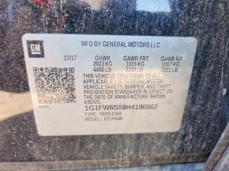 Aukcja sprzedaży 2017 Chevrolet Bolt Ev, vin: 1G1FW6S08H4186862, numer aukcji: 56496316