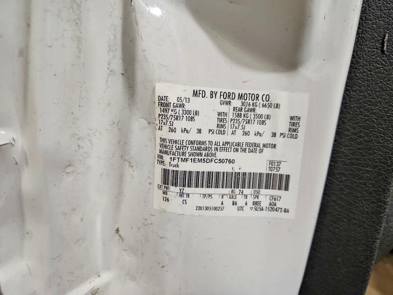 Aukcja sprzedaży 2013 Ford F150, vin: 1FTMF1EM5DFC50760, numer aukcji: 58799956