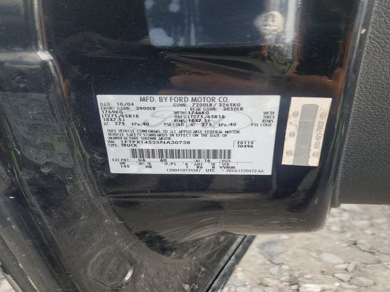 Продаж на аукціоні авто 2005 Ford F150, vin: 1FTPX14535NA30738, номер лоту: 57742016