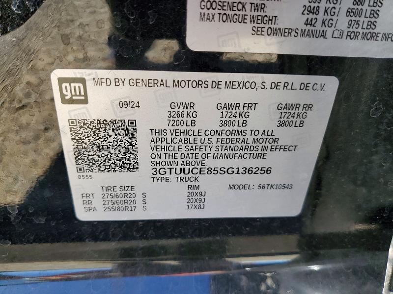 Продажа на аукционе авто 2025 Gmc Sierra, vin: 3GTUUCE85SG136256, номер лота: 55933426