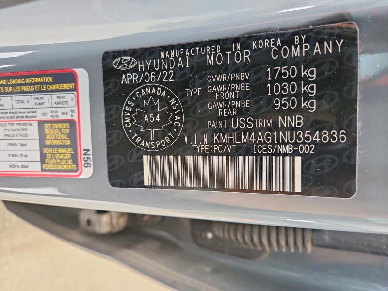 Продаж на аукціоні авто 2022 Hyundai Elantra, vin: KMHLM4AG1NU354836, номер лоту: 56491276