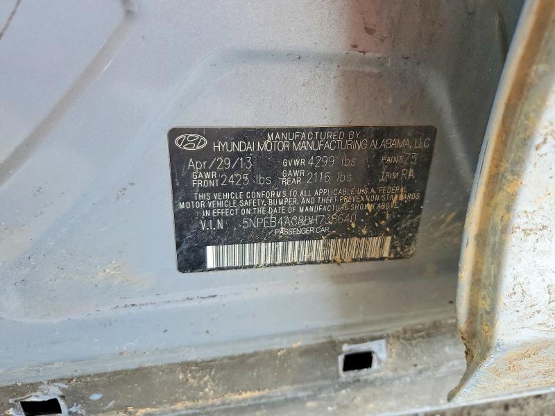 Продажа на аукционе авто 2013 Hyundai Sonata, vin: 5NPEB4AC8DH738640, номер лота: 56610546