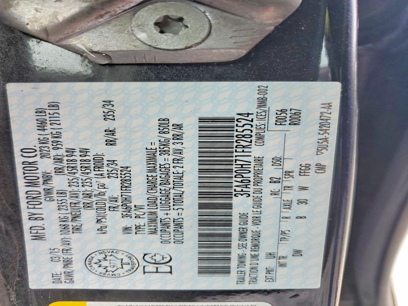 2015 Ford Fusion მანქანა იყიდება აუქციონზე, vin: 3FA6P0H71FR285524, აუქციონის ნომერი: 58008266