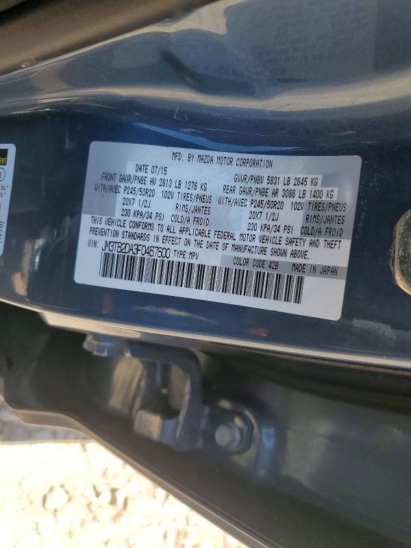 Aukcja sprzedaży 2015 Mazda Cx-9, vin: JM3TB2DA3F0467600, numer aukcji: 55846196