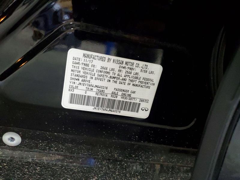 Продаж на аукціоні авто 2018 Infiniti Q50, vin: JN1EV7AR4JM440216, номер лоту: 58604136