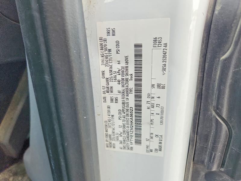 Продаж на аукціоні авто 2017 Ford Transit, vin: 1FTYE1ZM2HKA56523, номер лоту: 58957246