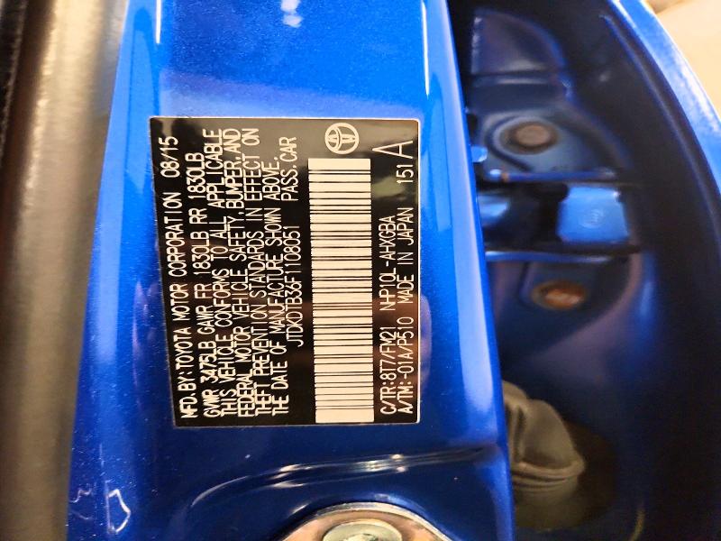 Aukcja sprzedaży 2015 Toyota Prius C, vin: JTDKDTB36F1108051, numer aukcji: 56871316