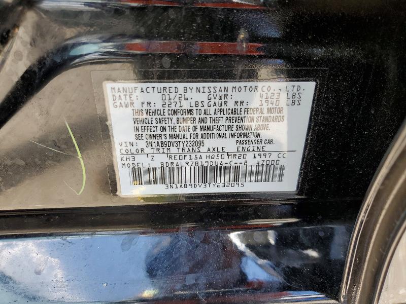 Продаж на аукціоні авто 2026 Nissan Sentra, vin: 3N1AB9DV3TY232095, номер лоту: 56569596