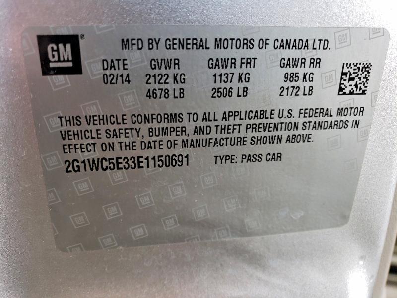 Продажа на аукционе авто 2014 Chevrolet Impala Limited, vin: 2G1WC5E33E1150691, номер лота: 56170156