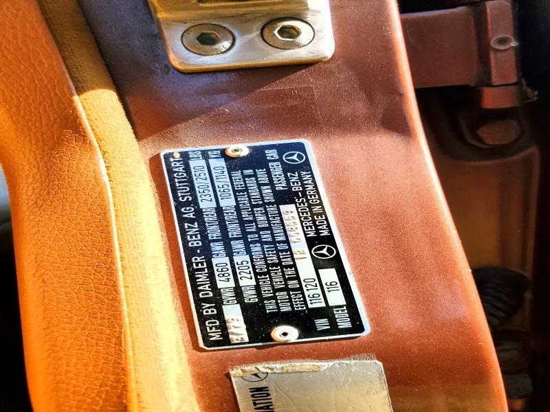 1979 Mercedes-benz 300 მანქანა იყიდება აუქციონზე, vin: 11612012008559, აუქციონის ნომერი: 55759606