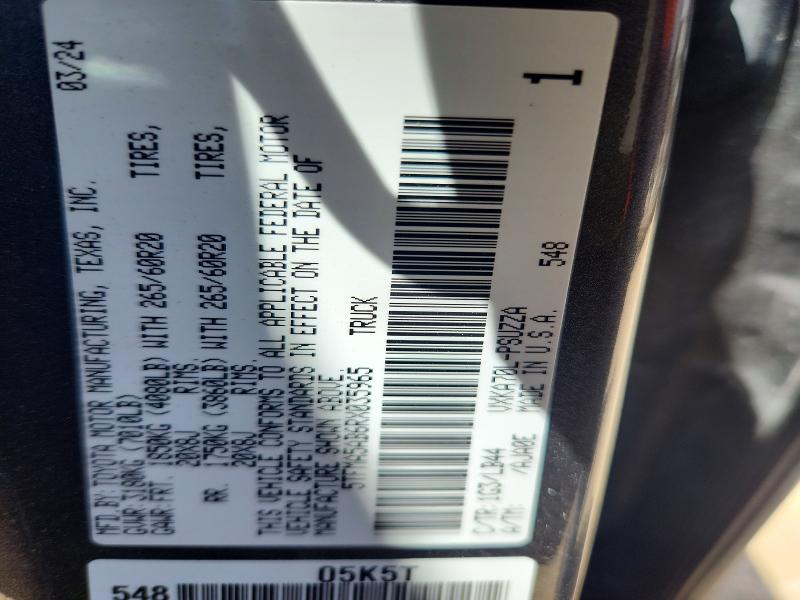 Aukcja sprzedaży 2024 Toyota Tundra, vin: 5TFMA5AB6RX035965, numer aukcji: 56931486