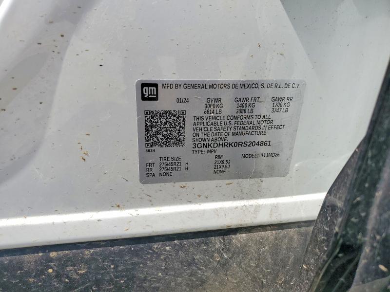 Aukcja sprzedaży 2024 Chevrolet Blazer, vin: 3GNKDHRK0RS204861, numer aukcji: 56711226