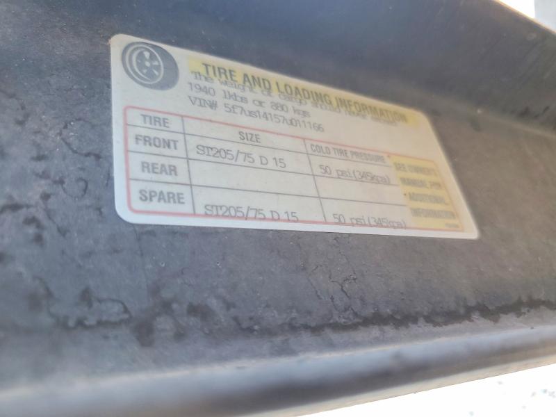 2007 Utility Trailer Trailer მანქანა იყიდება აუქციონზე, vin: 5F7US14157U011166, აუქციონის ნომერი: 49227436