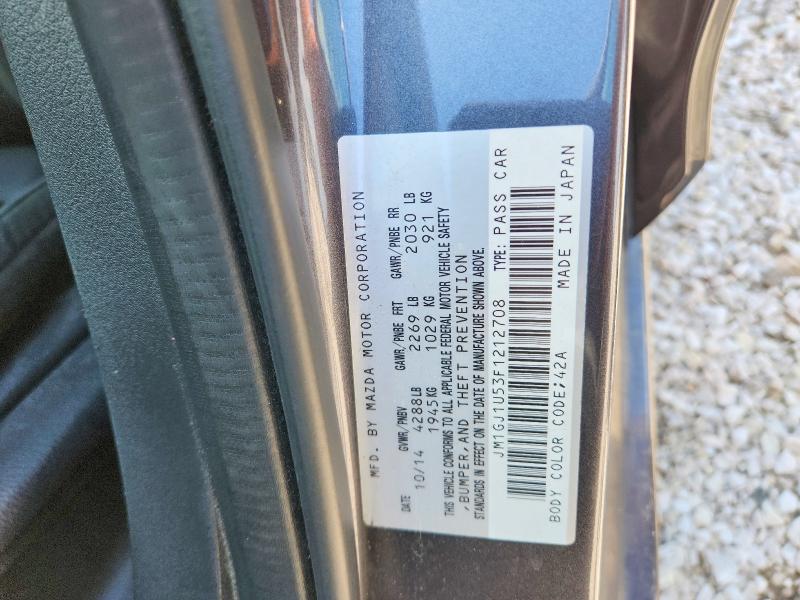 Aukcja sprzedaży 2015 Mazda 6, vin: JM1GJ1U53F1212708, numer aukcji: 56751056