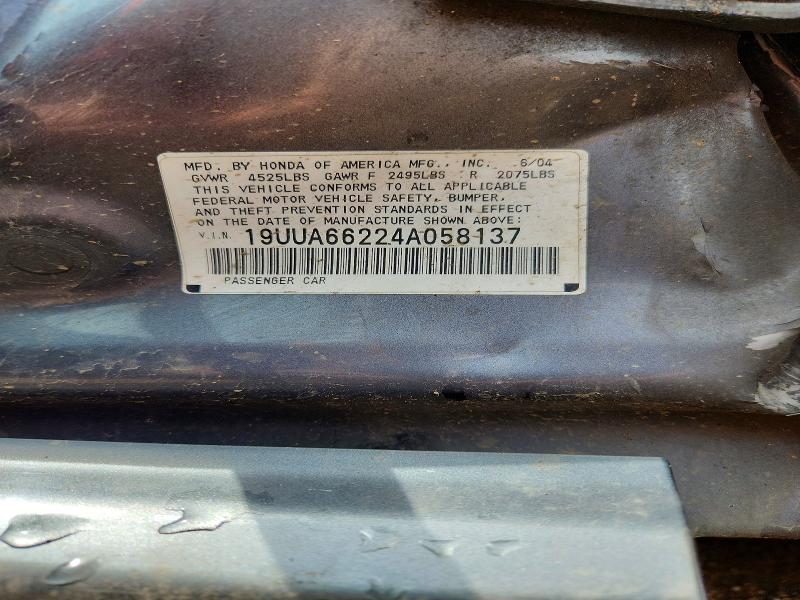 56412756 :رقم المزاد ، 19UUA66224A058137 vin ، 2004 Acura Tl مزاد بيع