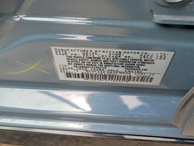 Продажа на аукционе авто 2026 Nissan Sentra, vin: 3N1AB9DV1TY253172, номер лота: 56414796