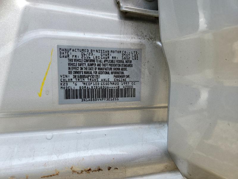 56467916 :رقم المزاد ، 3N1AB8BV4PY301251 vin ، 2023 Nissan Sentra مزاد بيع