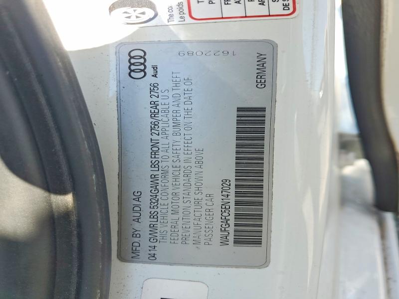 Продажа на аукционе авто 2014 Audi A6, vin: WAUFGAFC5EN147029, номер лота: 55722426
