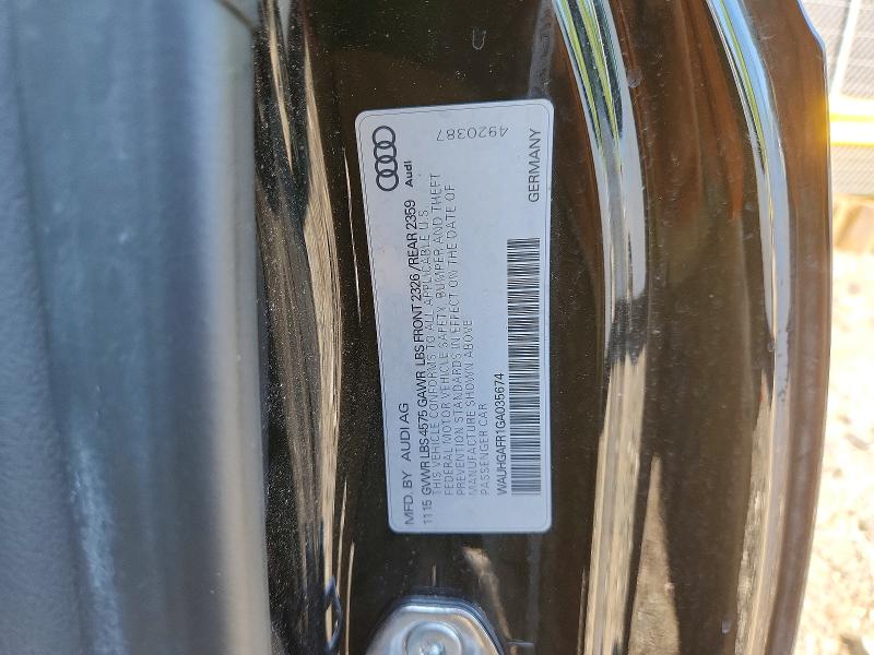 2016 Audi A5 მანქანა იყიდება აუქციონზე, vin: WAUHGAFR1GA035674, აუქციონის ნომერი: 57639256