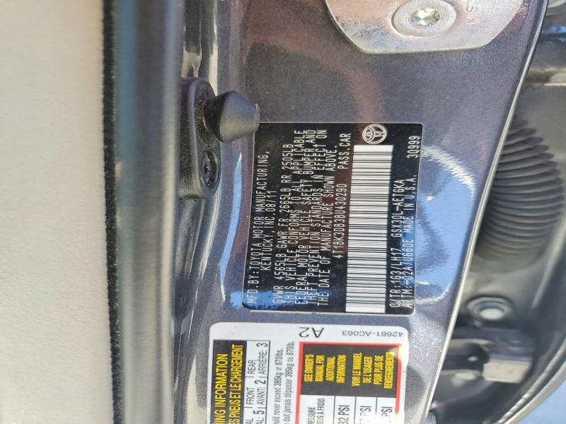 Aukcja sprzedaży 2011 Toyota Avalon, vin: 4T1BK3DB3BU430290, numer aukcji: 56291406