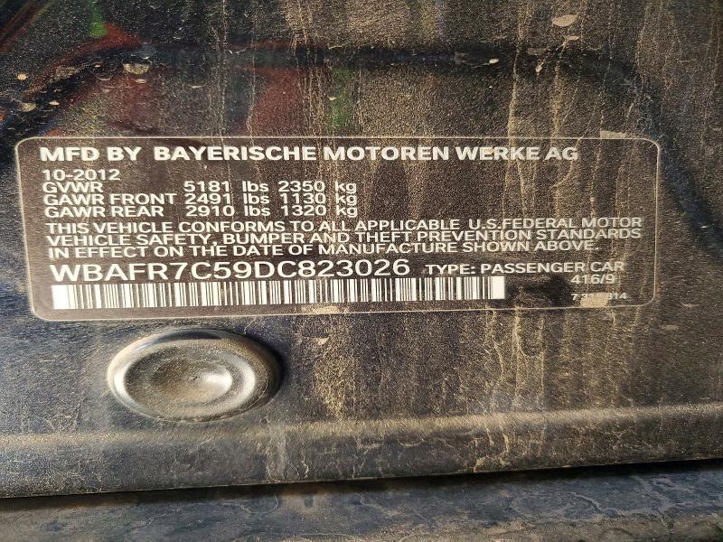 Aukcja sprzedaży 2013 Bmw 535, vin: WBAFR7C59DC823026, numer aukcji: 57873086