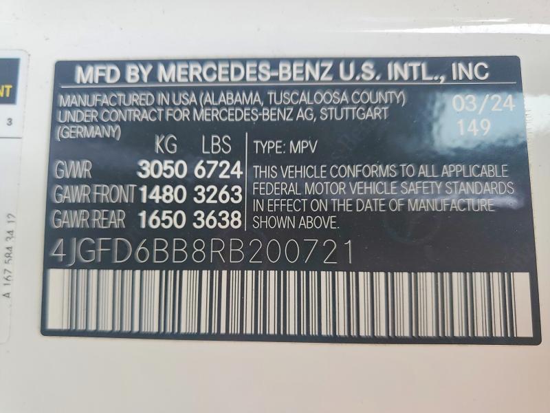 Aukcja sprzedaży 2024 Mercedes-benz Gle Coupe, vin: 4JGFD6BB8RB200721, numer aukcji: 57580736