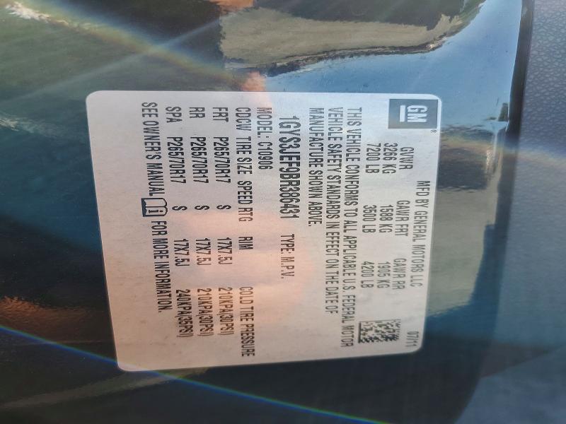 Продажа на аукционе авто 2011 Cadillac Escalade, vin: 1GYS3JEF9BR386431, номер лота: 58571626