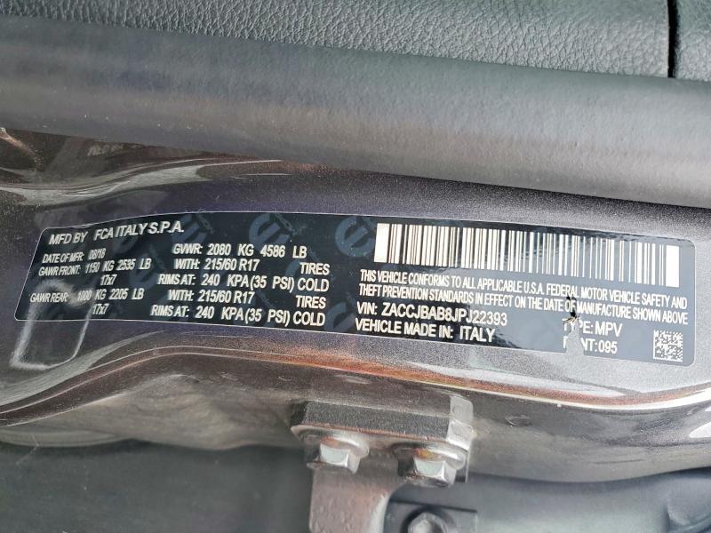Aukcja sprzedaży 2018 Jeep Renegade, vin: ZACCJBAB8JPJ22393, numer aukcji: 55937806