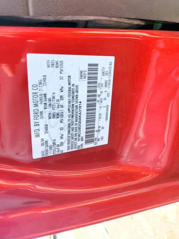 Aukcja sprzedaży 2010 Ford Escape, vin: 1FMCU9DG0AKA31814, numer aukcji: 55884646