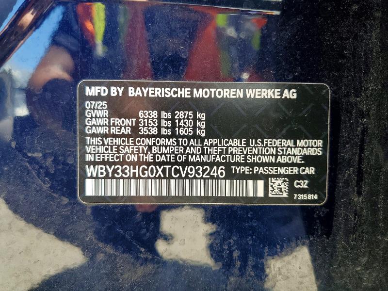 Auction sale of the 2026 Bmw I5, vin: WBY33HG0XTCV93246, lot number: 57152886