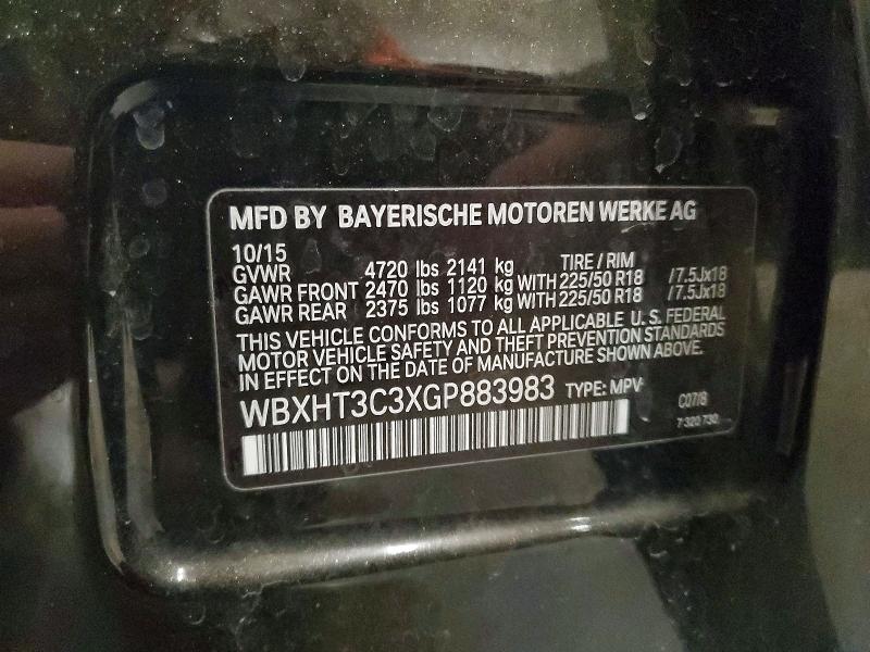 Продажа на аукционе авто 2016 Bmw X1, vin: WBXHT3C3XGP883983, номер лота: 57517406