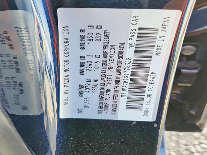 56453856 :رقم المزاد ، JM1BPACM1S1778328 vin ، 2025 Mazda 3 مزاد بيع