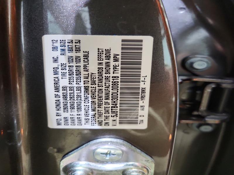 Продажа на аукционе авто 2013 Acura Rdx, vin: 5J8TB4H30DL008618, номер лота: 58754736