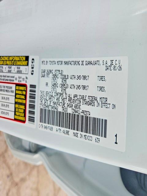 2026 Toyota Tacoma მანქანა იყიდება აუქციონზე, vin: 3TYKD5HN8TT045462, აუქციონის ნომერი: 56303446
